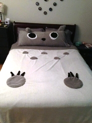 Bộ chăn mền - drap - gối Totoro